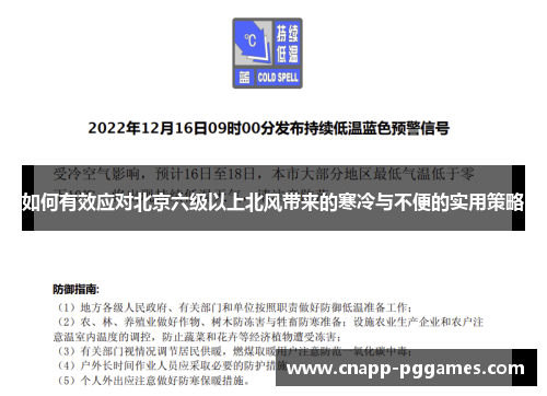 如何有效应对北京六级以上北风带来的寒冷与不便的实用策略