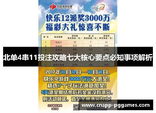 北单4串11投注攻略七大核心要点必知事项解析